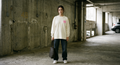 Boxy Longsleeve Roze op Wit